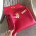 Hermes Red Clemence Kelly Retourne 32cm Handmade Bag
