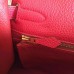 Hermes Red Clemence Kelly Retourne 32cm Handmade Bag