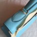 Hermes Blue Atoll Epsom Kelly 32cm Sellier Handmade Bag