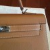 Hermes Brown Epsom Kelly 32cm Sellier Handmade Bag