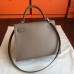 Hermes Etoupe Epsom Kelly 32cm Sellier Handmade Bag