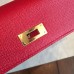 Hermes Red Epsom Kelly 32cm Sellier Handmade Bag