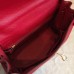 Hermes Red Epsom Kelly 32cm Sellier Handmade Bag