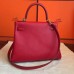 Hermes Red Epsom Kelly 32cm Sellier Handmade Bag
