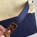 Hermes Sapphire Epsom Kelly 32cm Sellier Handmade Bag