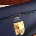 Hermes Sapphire Epsom Kelly 32cm Sellier Handmade Bag
