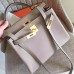 Hermes Grey Clemence Kelly Retourne 28cm Handmade Bag