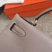 Hermes Grey Clemence Kelly Retourne 28cm Handmade Bag