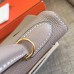 Hermes Grey Clemence Kelly Retourne 28cm Handmade Bag