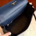 Hermes Black Swift Kelly Retourne 32cm Handmade Bag