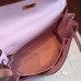 Hermes Rose Dragee Swift Kelly Retourne 32cm Handmade Bag