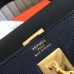 Hermes Black Clemence Kelly Retourne 28cm Handmade Bag