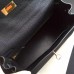 Hermes Black Clemence Kelly Retourne 28cm Handmade Bag