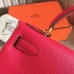 Hermes Red Clemence Kelly Retourne 28cm Handmade Bag