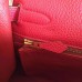Hermes Red Clemence Kelly Retourne 28cm Handmade Bag