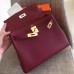 Hermes Ruby Clemence Kelly Retourne 28cm Handmade Bag