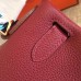 Hermes Ruby Clemence Kelly Retourne 28cm Handmade Bag