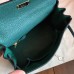 Hermes Malachite Clemence Kelly 25cm Retourne Handmade Bag