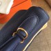 Hermes Sapphire Clemence Kelly Retourne 28cm Handmade Bag