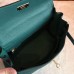 Hermes Malachite Clemence Kelly Retourne 28cm Handmade Bag