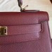 Hermes Bordeaux Epsom Kelly Sellier 28cm Handmade Bag