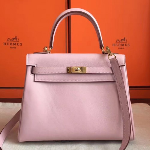 Hermes Swift Rose D’ete Retourne Kelly Handbag