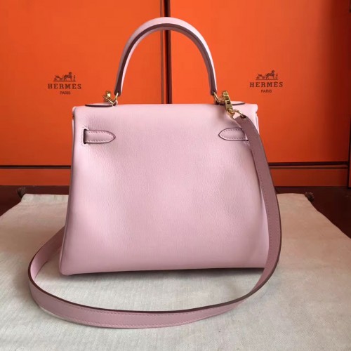 Hermes Rose Dragee Swift Kelly 28 Bag – The Closet