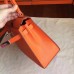Hermes Orange Epsom Kelly Sellier 28cm Handmade Bag