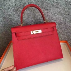 Replica Hermes Kelly 28cm Bag In Gris Tourterelle Epsom Leather GHW