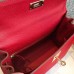 Hermes Red Epsom Kelly Sellier 28cm Handmade Bag