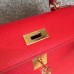 Hermes Red Epsom Kelly Sellier 28cm Handmade Bag