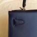 Hermes Sapphire Epsom Kelly Sellier 28cm Handmade Bag