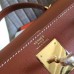 Hermes Gold Swift Kelly Retourne 28cm Handmade Bag