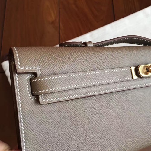 Hermes Kelly Cut in Etoupe Original Epsom and GHD 