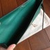 Hermes Malachite Epsom Kelly Cut Clutch Handmade Bag