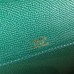 Hermes Malachite Epsom Kelly Cut Clutch Handmade Bag