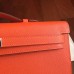 Hermes Orange Epsom Kelly Cut Clutch Handmade Bag