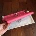 Hermes Rose Lipstick Epsom Kelly Cut Clutch Handmade Bag