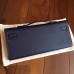 Hermes Sapphire Epsom Kelly Cut Clutch Handmade Bag