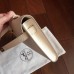 Hermes White Epsom Kelly Cut Clutch Handmade Bag