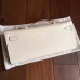 Hermes White Epsom Kelly Cut Clutch Handmade Bag