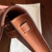 Hermes Gold Swift Kelly Cut Clutch Handmade Bag