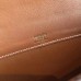 Hermes Gold Swift Kelly Cut Clutch Handmade Bag