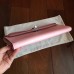 Hermes Rose Dragee Swift Kelly Cut Clutch Handmade Bag