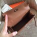 Hermes Gold Epsom Kelly Pochette Handmade Bag