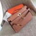 Hermes Gold Epsom Kelly Pochette Handmade Bag