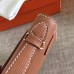 Hermes Gold Epsom Kelly Pochette Handmade Bag