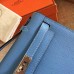 Hermes Celeste Epsom Kelly Pochette Handmade Bag