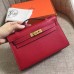 Hermes Rouge Vif Epsom Kelly Pochette Handmade Bag