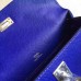 Hermes Electric Blue Epsom Kelly Pochette Handmade Bag